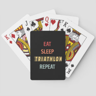 Jeu De Cartes Triathlon - Mangez le sommeil Triathlon Répéter