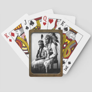 Jeu De Cartes Tribu vintage d'Amérindiens Bannock
