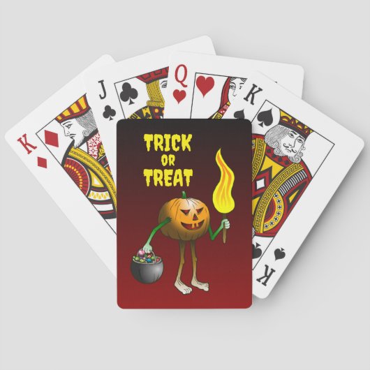 Jeu De Cartes Trick ou Citrouille de traitement (dos)