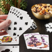 Jeu De Cartes Trick ou traiter la sorcière violette Citrouilles  (In Situ)