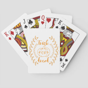 Jeu De Cartes Tricoter ou traiter dans un cadre plante