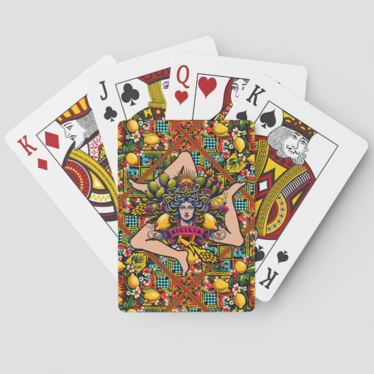 Jeu De Cartes Trinacria Sicilia (dos)