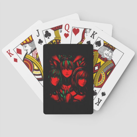 Jeu De Cartes Trinité Écarlate (dos)