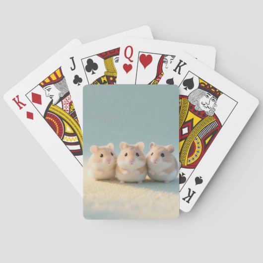 Jeu De Cartes Trio adorable de souris (dos)