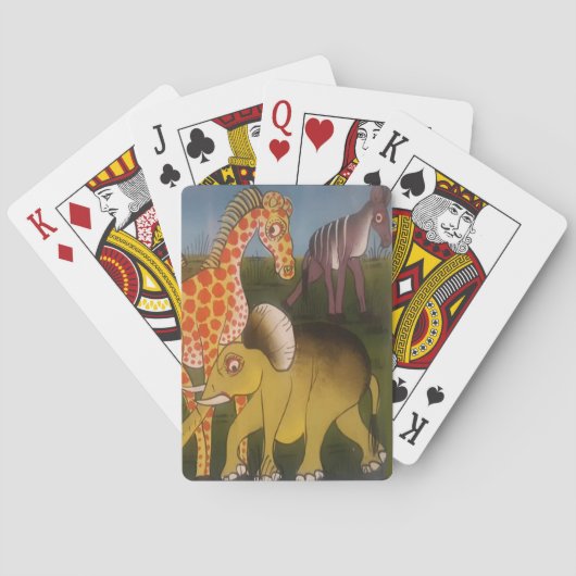 Jeu De Cartes Trio d'art africain (dos)