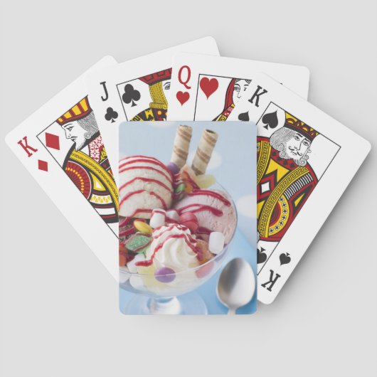 Jeu De Cartes Trio de crème glacée et de sundae doux (dos)