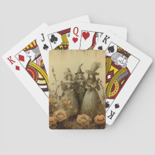 Jeu De Cartes Trio de sorcières gothiques antiques Roses d'autom