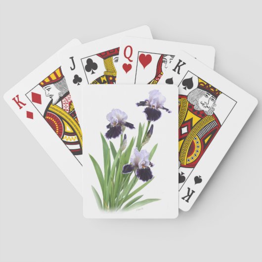 Jeu De Cartes Trio d'Iris (dos)