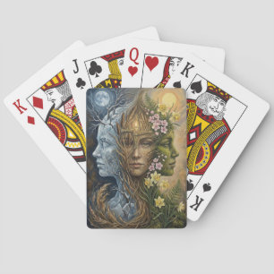 Jeu De Cartes Triple Déesse de l'Hiver au Printemps Imbolc Fanta