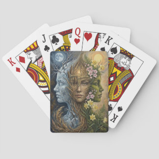 Jeu De Cartes Triple Déesse de l'Hiver au Printemps Imbolc Fanta