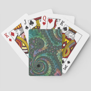 Jeu De Cartes Trippy Super coloré bijou ton Fractal Art