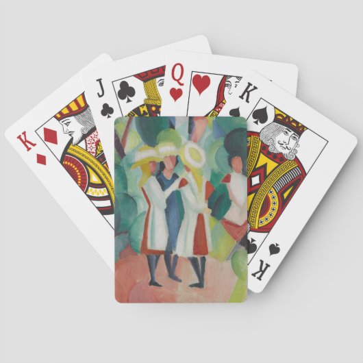 Jeu De Cartes "Trois filles" Art jouant aux cartes (dos)