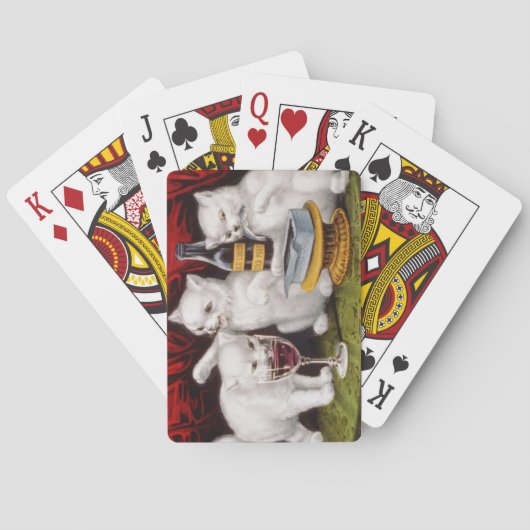 Jeu De Cartes Trois Jolly Kittens à la fête (dos)