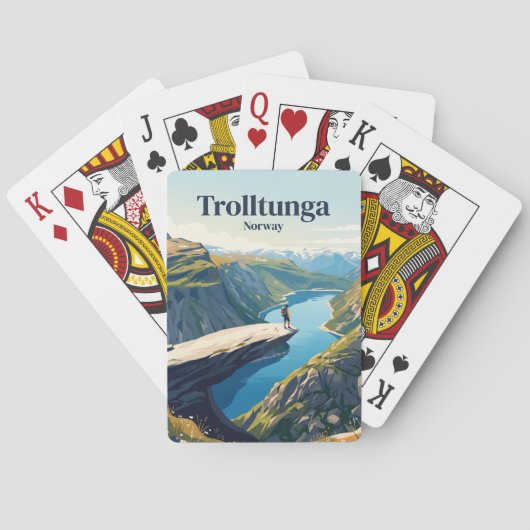 Jeu De Cartes Trolltunga Norvège (dos)