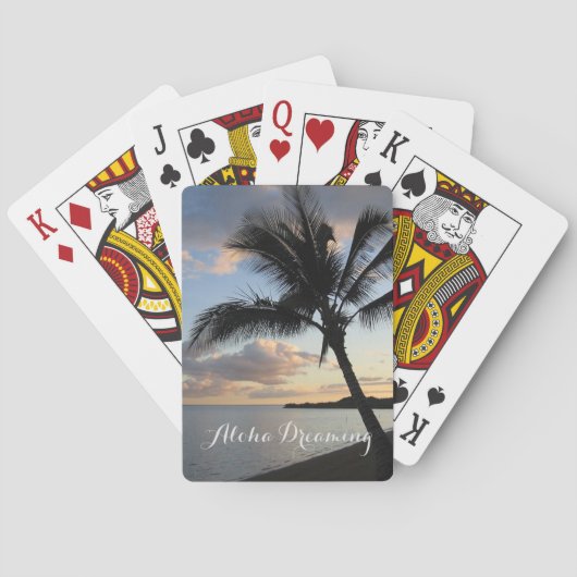 Jeu De Cartes Tropcal Palm Ocean Aloha (dos)