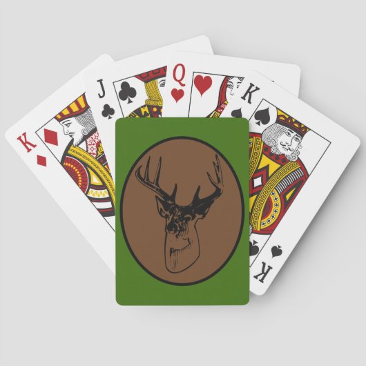 Jeu De Cartes Trophée Buck Deer Head Hunter Silhouette (dos)
