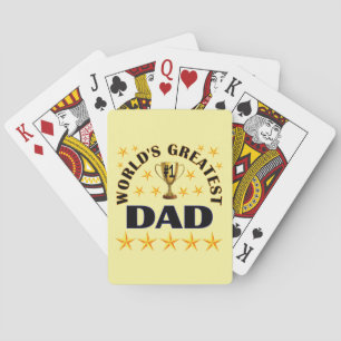 Jeu De Cartes Trophée du plus grand papa du monde étoiles mignon