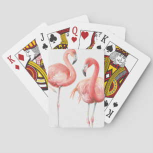 Jeu De Cartes Tropical   Famille de Flamants roses