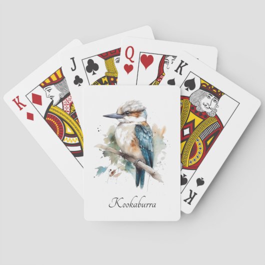 Jeu De Cartes True Blue Kookaburra, personnalisé (dos)