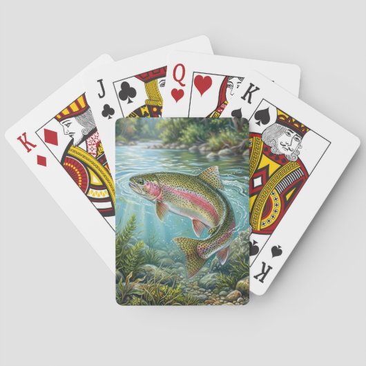 Jeu De Cartes Truite arc-en-ciel (dos)