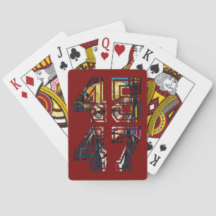 Jeu De Cartes Trump 45 47 Pop art président américain