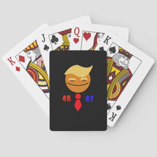 Jeu De Cartes Trump 45/47 Smile Face et Cravate (dos)