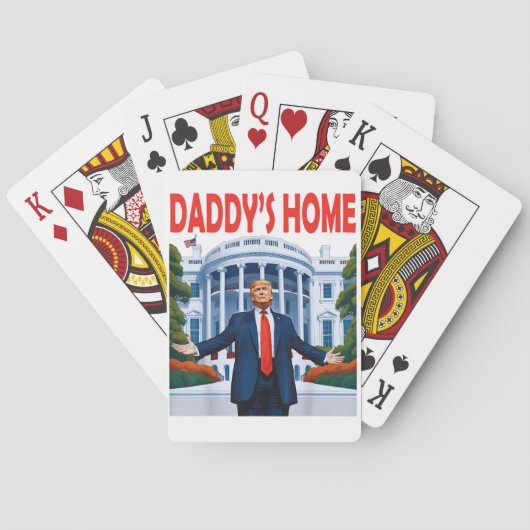 Jeu De Cartes Trump Daddys Accueil Maison Blanche Cadeau (dos)