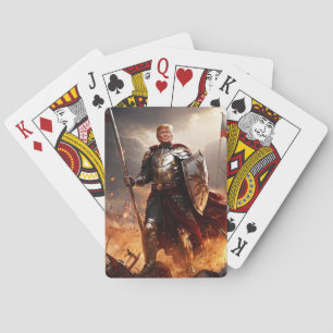 Jeu De Cartes "Trump, le gardien américain, joue aux cartes
