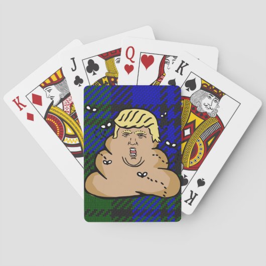 Jeu De Cartes trump plaid poop (dos)