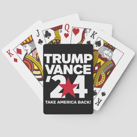 Jeu De Cartes Trump Vance 2024 Vote Élection Trump 2024 (dos)