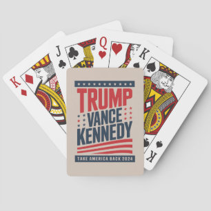 Jeu De Cartes Trump Vance Kennedy Reprendre l'Amérique 2024