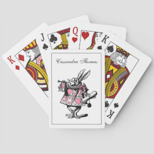 Jeu De Cartes Trumpeter Alice de la Cour du lapin blanc au pays 