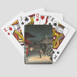 Jeu De Cartes Tsuchiya Koitsu - Neige au temple de Nezu