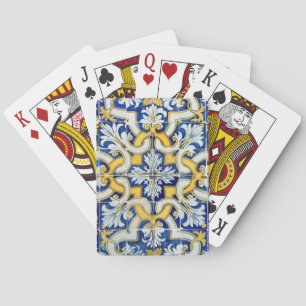 Jeu De Cartes Tuile bleue portugaise