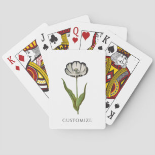 Jeu De Cartes Tulipe Botanique Vintage
