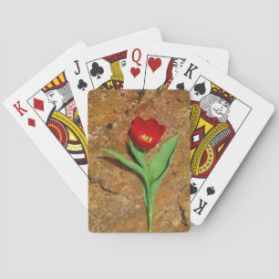 Jeu De Cartes Tulipe jaune et rouge