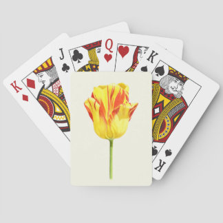 Jeu De Cartes Tulipe jaune et rouge
