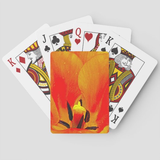 Jeu De Cartes Tulipe orange (dos)