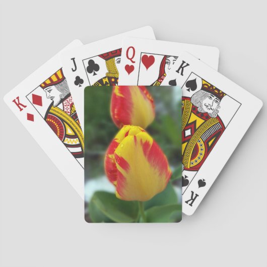 Jeu De Cartes tulipe rouge jaune (dos)