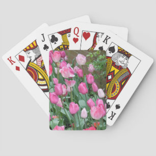 Jeu De Cartes Tulipes roses