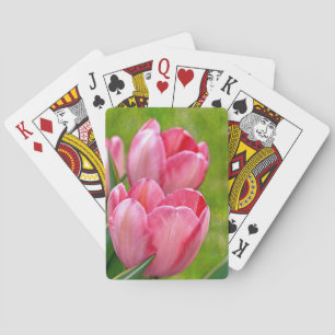 Jeu De Cartes Tulipes roses