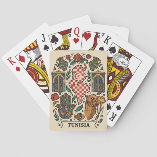 Jeu De Cartes Tunis Tunisia Travel (dos)