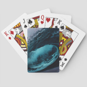 Jeu De Cartes Tunnel de vague océanique parfait