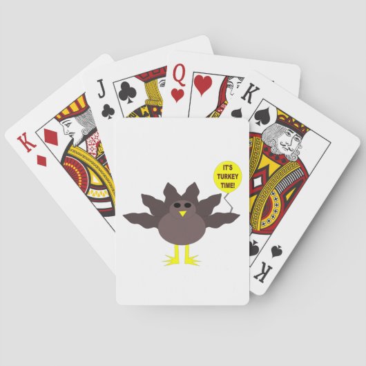 Jeu De Cartes Turquie Heure Thanksgiving Cartes de jeu (dos)