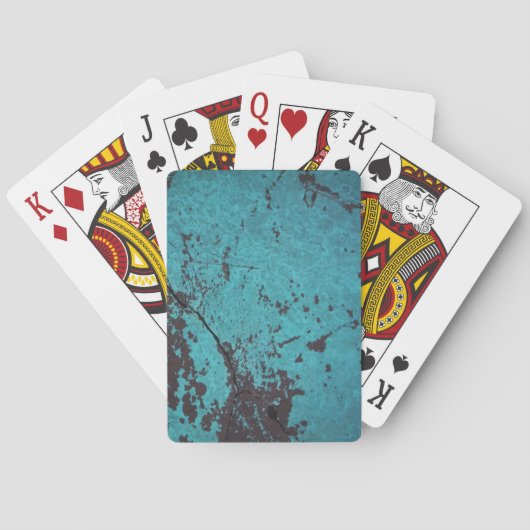 Jeu De Cartes Turquoise bleu rouillé (dos)