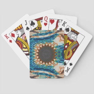Jeu De Cartes Turquoise Gold Sun Southwestern Art