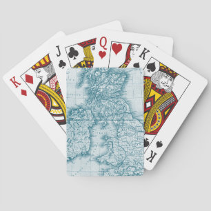 Jeu De Cartes Turquoise Vieux Monde Antique Personnalisé Cartes 