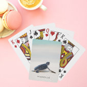 Jeu De Cartes Turtle Beach Voyage Nom personnalisé | Nature