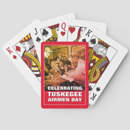 Jeu De Cartes Tuskegee Airmen élégants (dos)