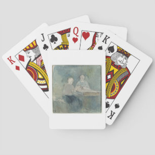 Jeu De Cartes Two Peasants at the Table, c.1874 (w/c on paper)
